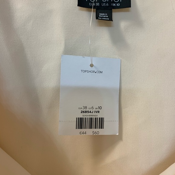 Shirt Off Shoulder TopShop size 6 - Picture 4 of 5